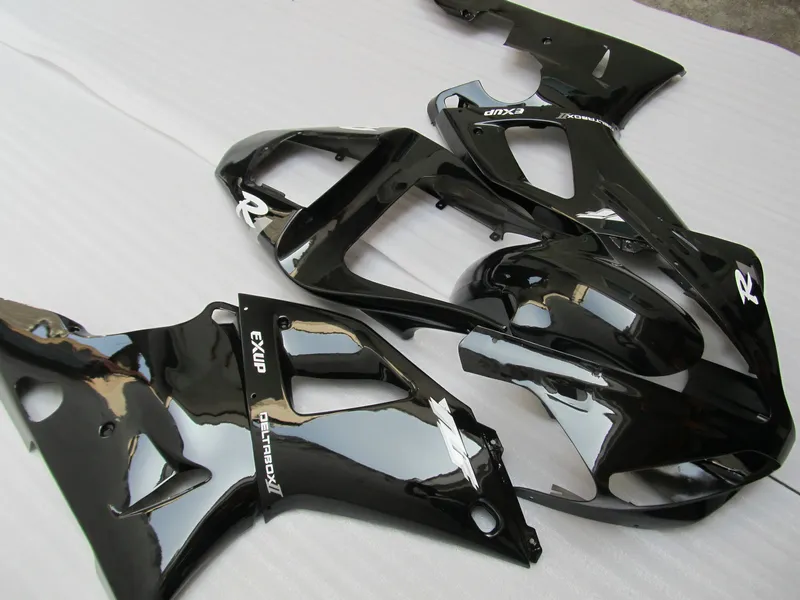 OT07 YZFR1 00 01 set Yamaha YZF R1 2000 2001 parlak siyah grenaj için sıcak satış Fairing kiti