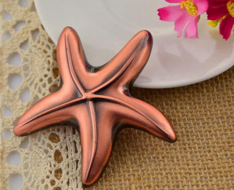 Vintage Airplane Starfish Bottle Opener Bridal Shower Wedding Favor Hawaiian Tropical Beach Ocean Theme Party Bag Filler Favours