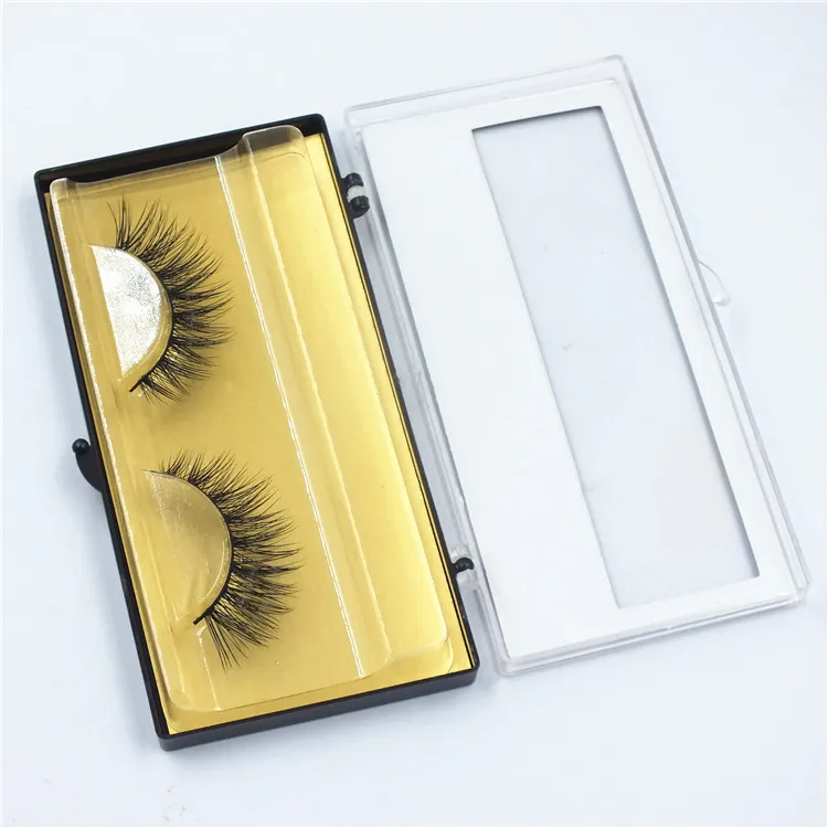 3D Handgjorda mink Eye Lashes 1 par falska ögonfransar naturliga långa korsningar falska ögonfransar skönhetsmakeup förlängningsverktyg