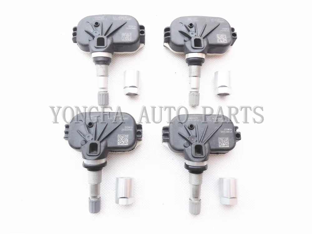 (4) OEM CHEVY GMC كادي بويك الإطارات استشعار الضغط TPMS 315MHZ P / N 15825475