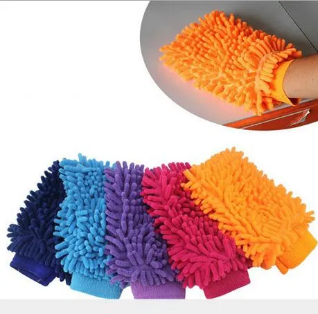 Microfiber Sneeuw Neil Fiber Car Wash Mitt Auto Washandschoenen Handdoek