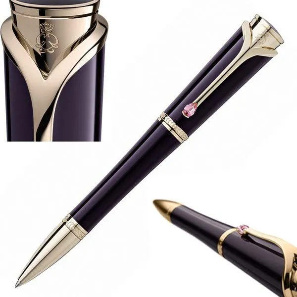 Luxo Princesse Graça de Monaco canetas com caneta roller ball cristal clip / caneta esferográfica caneta de material de escritório para escrever o transporte livre