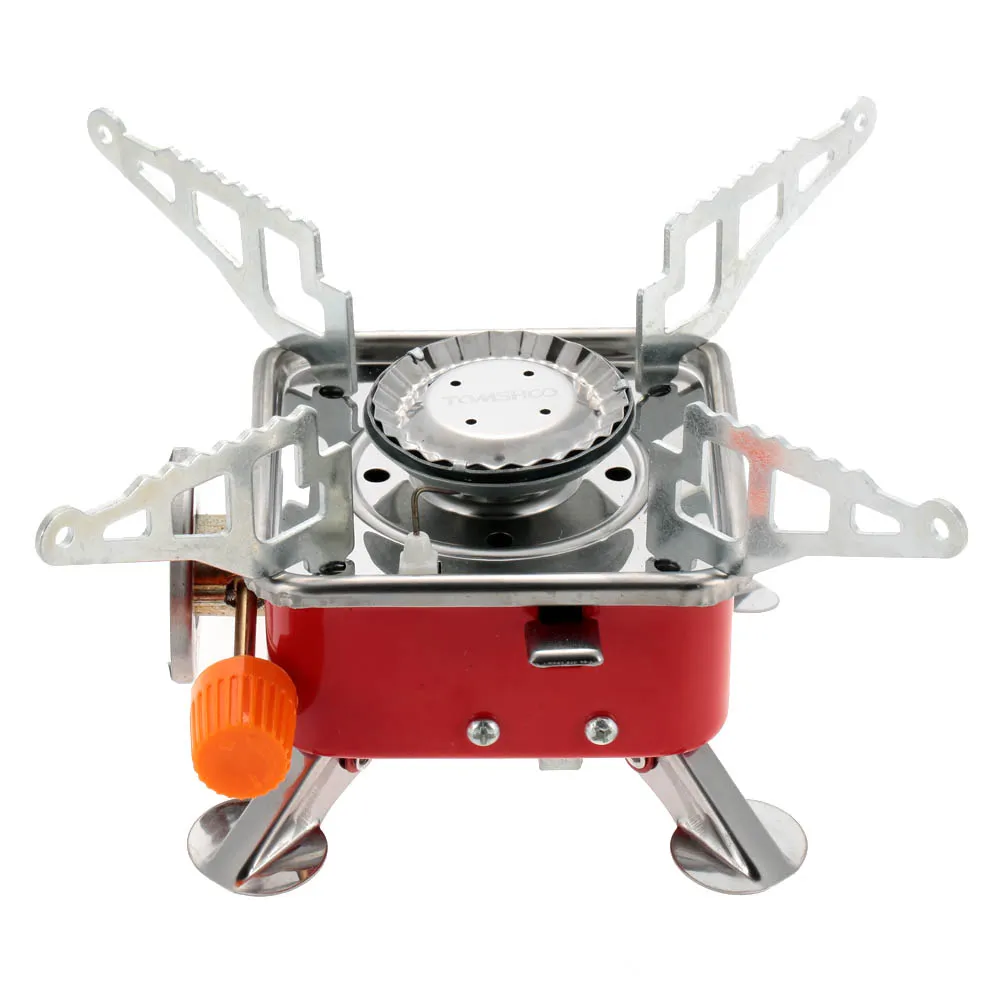 2800W Stainless Steel Gas Stove TOMSHOO Portable Collapsible Outdoor Backpacking Butane Gas Camping Picnic Stove Burner