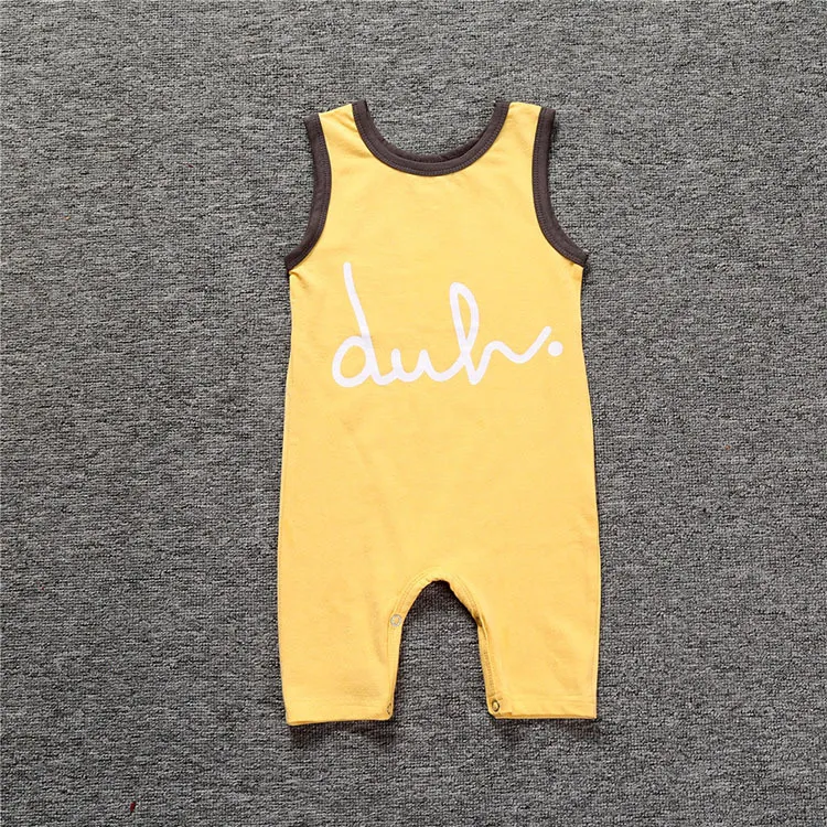 2017 Bebek Yaz tulum INS Bebek yürümeye başlayan çocuklar Çizgili Onesies Jumpsuit Bebek Erkekler Kızlar Kolsuz tulum Ücretsiz Kargo 4 Styles tırmanın yazdır