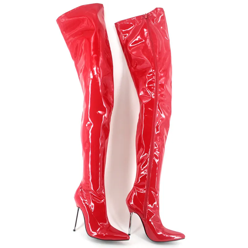 Acquistare Stivali Da Donna Alti Fino A Tacco Alto Scarpe Da Donna Lunghe  Lucido Scarpe Da Donna Di Marca Scarpe Da Donna Di Marca Stivali Di Lusso Stivali  Donna Tacco A Spillo