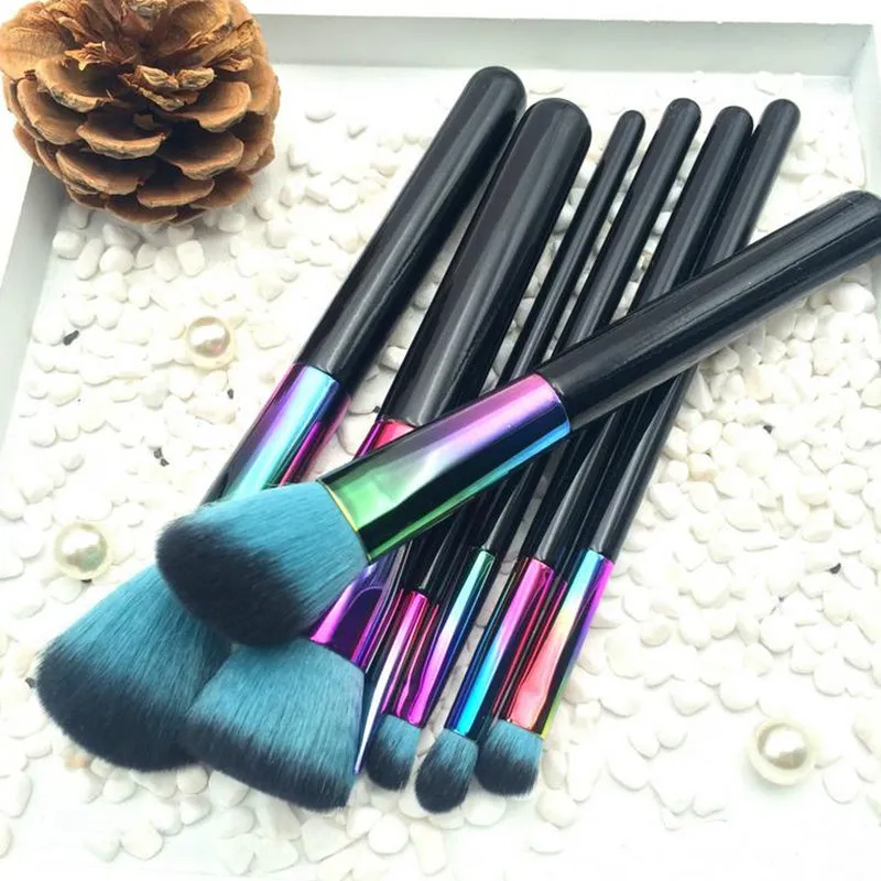 High Quality Makeup Brushes Kits Gradient Color Fantasy Set Foundation Powder Eyeshadow Makeup Brush Set F20171075