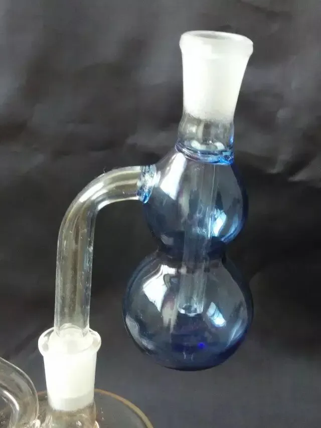 Färg liten kalebass glas bongs tillbehör glas rökrör färgglada mini flerfärgade handrör bästa sked glas