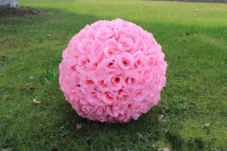 30 cm12quot nuevo cifrado artificial de seda flores besando bolas de besos colgantes adornos para fiestas de boda7139147