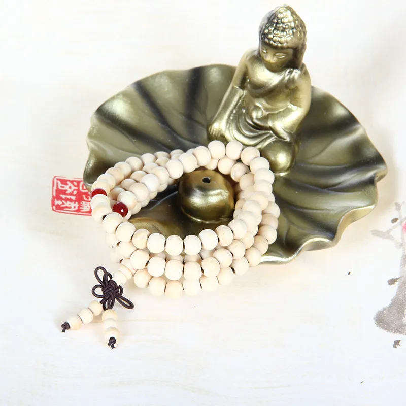 Fashion Women Religion Jewelry 8mm 108 Buddhist Wood Tibetan Decor Prayer Beads Rosary Bracelets And Necklace