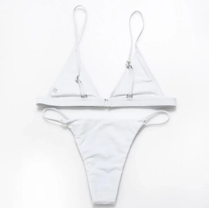 Gut A++ Der neueste einfarbige Badeanzug mit geteiltem Bikini-Anzug für Damen NS021