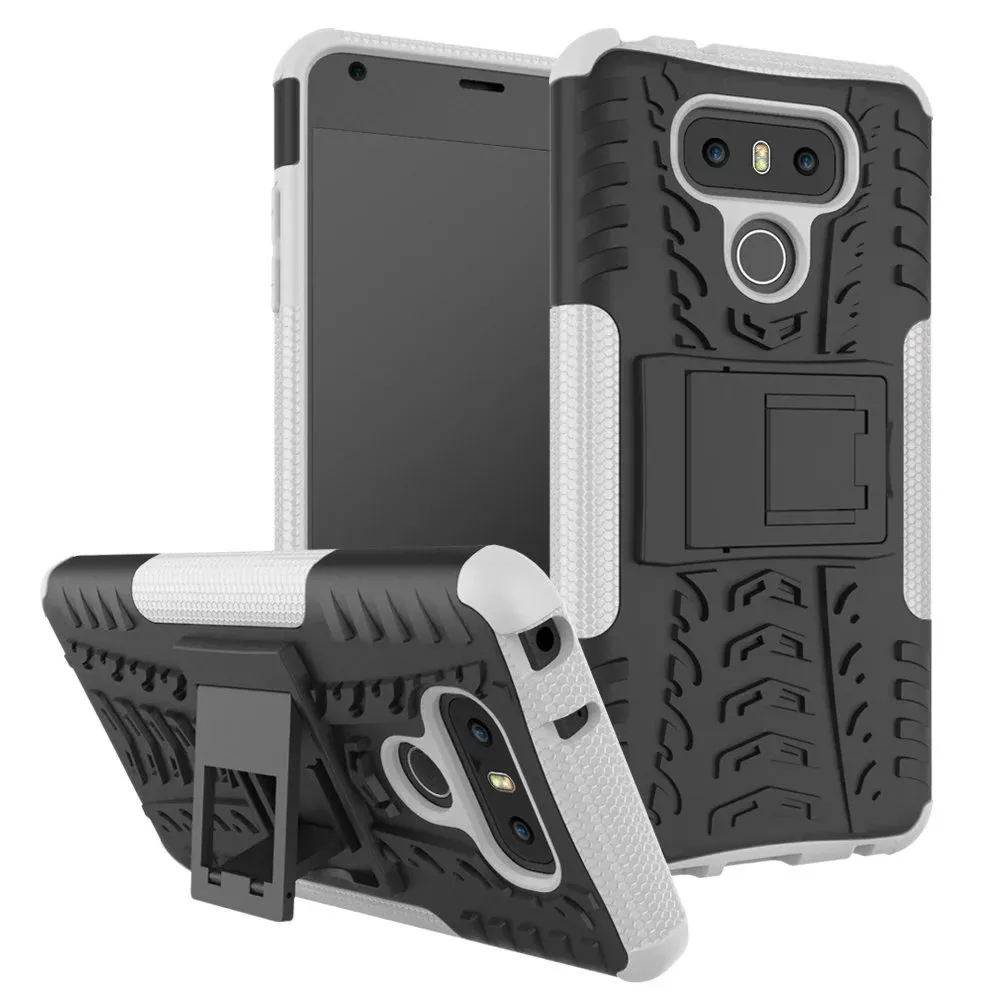 Dazzle Heavy Duty Rugged Dual Layer Impact Armor KickStand CASE COVER FOR LG K31 K41S K51 Stylo 6 harmony 4 