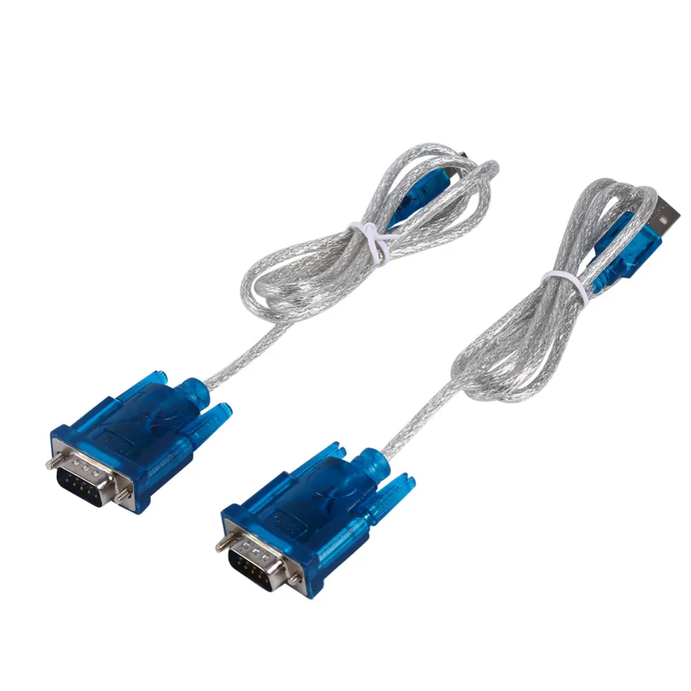 새로운 2PCS HL-340 USB를 RS232 시리얼 포트 9 핀 케이블 Freeshipping 시리얼 COM 포트 어댑터 컨버터