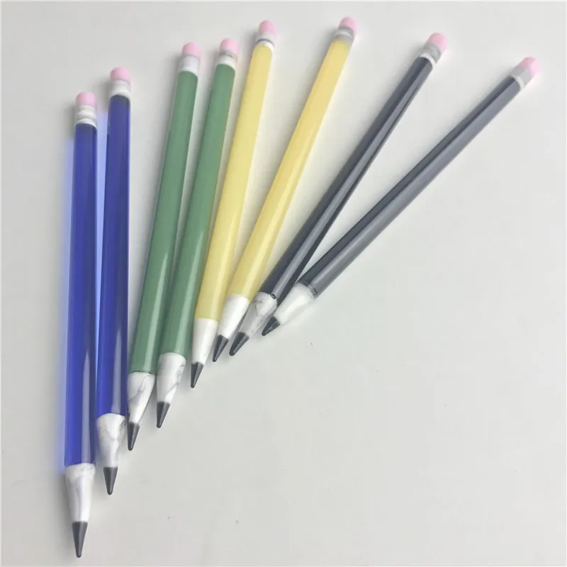 6 Inch Pyrex Glass Pencil Vaporizer Pen Dabber Tools Oil Wax Dab Hookah Tool with 8mm Yellow Green Black Blue Colorful Water Pipes