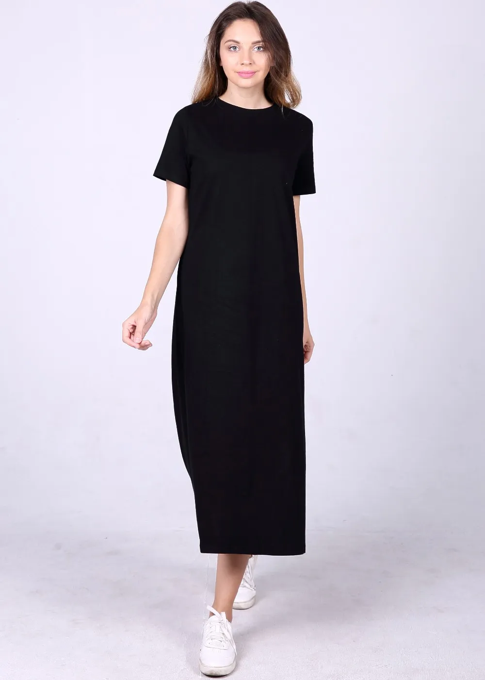 lemon midi dress with sleeves BUBBLEGUM LEMON YELLOW POPLIN PUFF SLEEVES MIDI DRESS