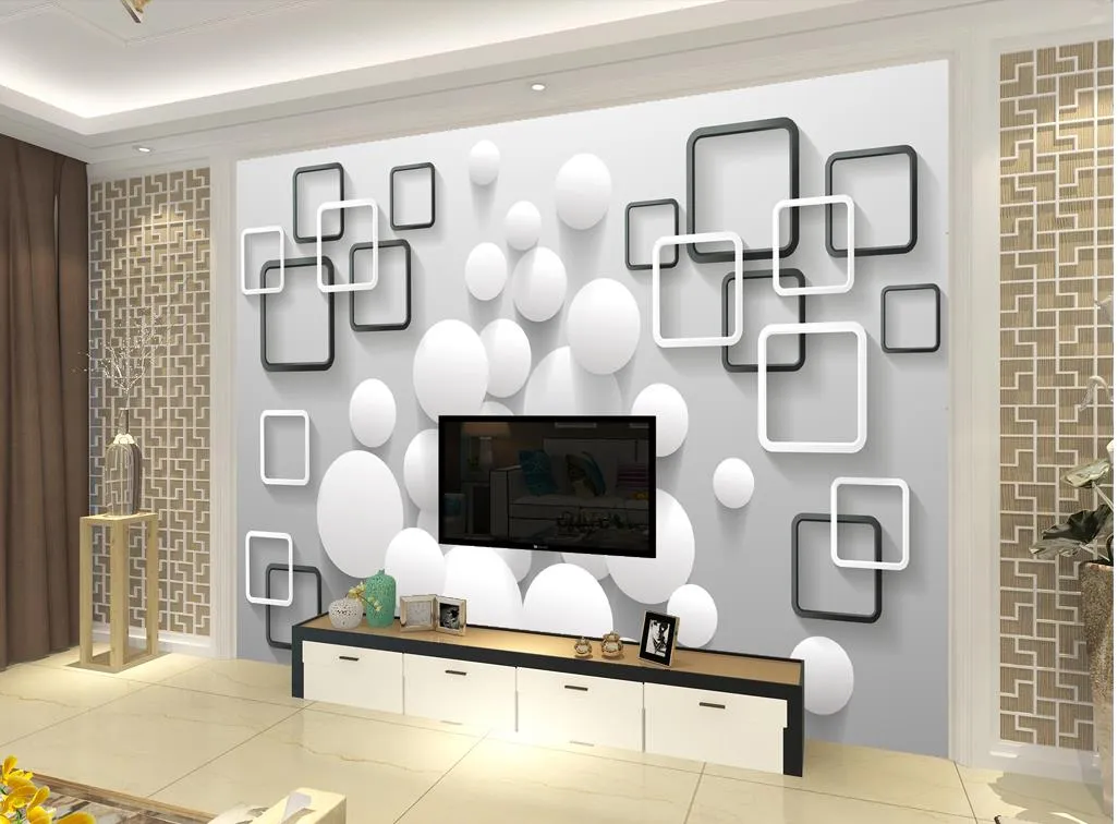 Personalizzato di qualsiasi dimensione di qualsiasi dimensione moderna moderna sfera minimalista sfondo murale sfondo 3d wallpaper 3d wall paper lo sfondo della tv