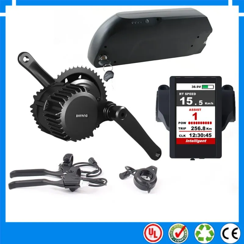 UE sans taxe 48V 1000W bafang mid drive bafang kits de moteur de vélo électrique avec batterie 48V 17.5Ah Li-ion Dolphin ebike