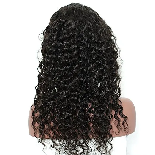 Brazilian Kinky Curly 100% virgin remy hd front Wig 150% Density Glueless 360 Lace Frontal wigs pre plucked diva1