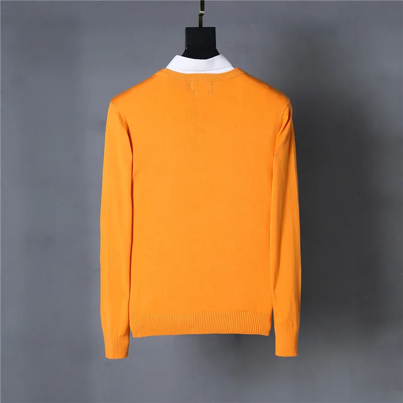 Brand New Men`s V-neck Sweaters 100% cotton Plus size S-XXL men knited pullover drop shipping