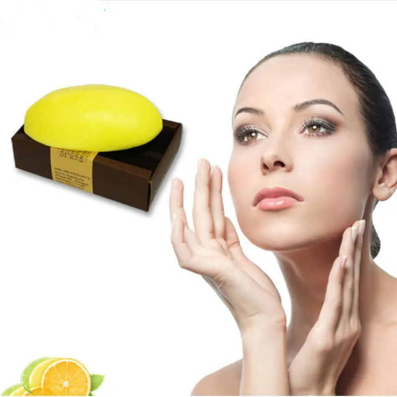 130g Citron handgjord tvålblekning badkar dusch tvål kropp hud hälsovård cleanning skönhetsliv doft tvål gåva