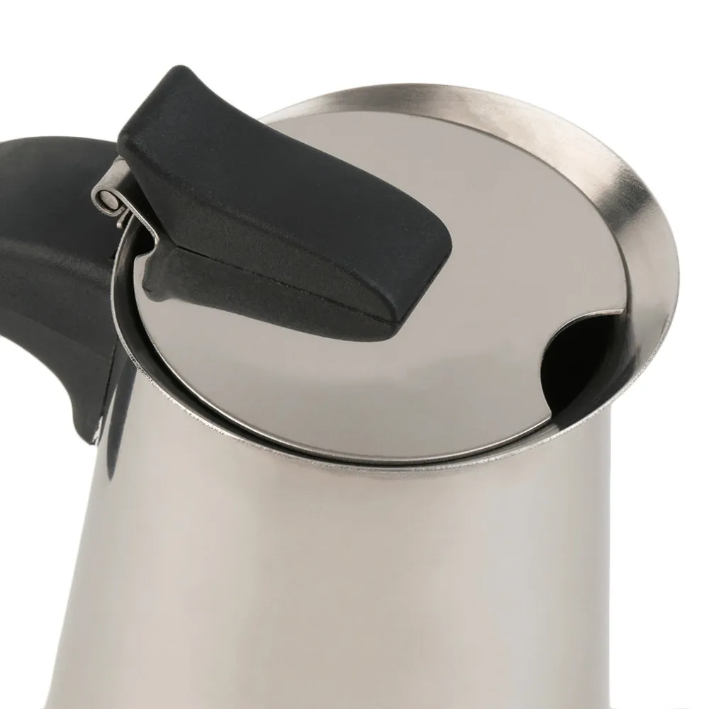 4Cup Percolateur Cuisinière Cafetière Moka Espresso Latte Inox Pot Chaud