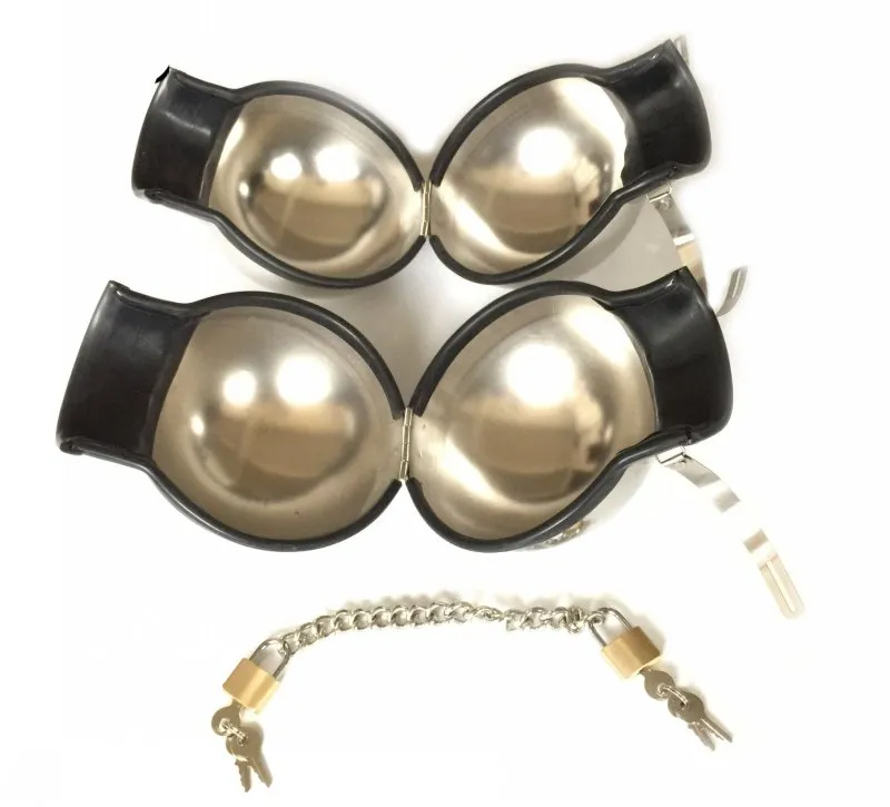 Sex Latest Luxury BDSM Bondage Male Female Stainless Steel Ball Manacle ...