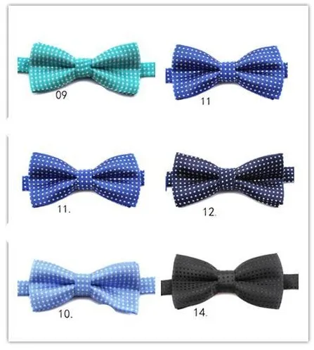 18 style mode bébé garçons noeud papillon à pois Bowknot enfants fête noeud papillon Dot mariage enfants noeuds papillon cravate réglable cravate C2251