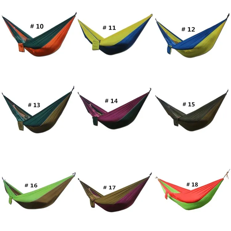 Lufttält Två personer Trädtält Hammock med säng Summer utomhus Gear Mountaineering Rest Barbecue Vandring Camping Beach Yard Multicolor