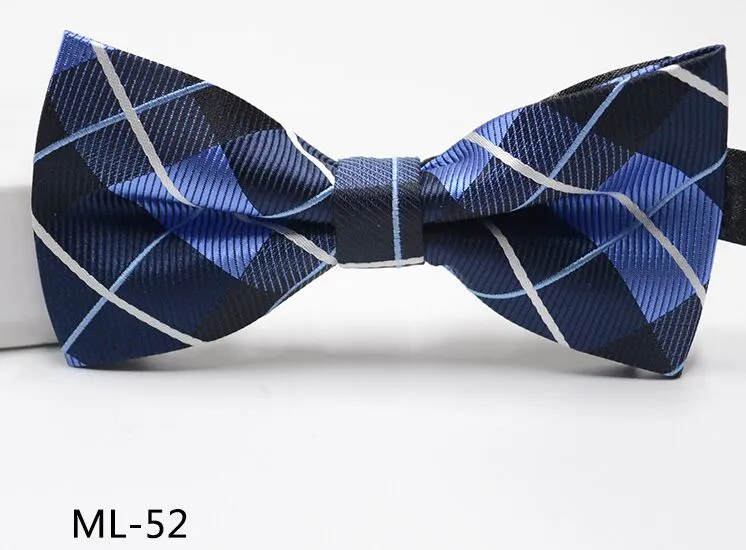 أزياء Bowtie اضبط مشبك Men's Stripe Bowknot Tie ربطة ربطة عنق مهنية لعيد الأب عيد الميلاد 335D