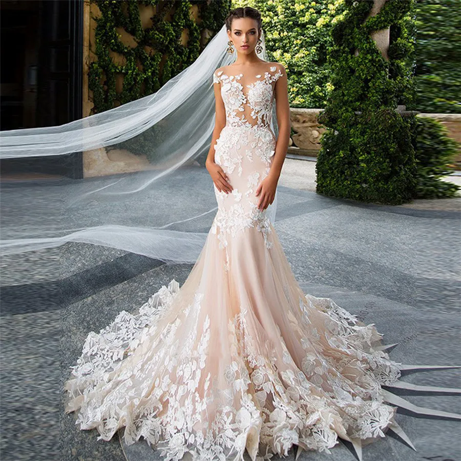 Peach Wedding Gowns For Your Second Time Around | PreOwned Wedding Dresses