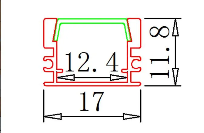 Darmowa wysyłka 2.5m / szt. 75m / partia LED aluminiowy Profil dla 5050 5630 LED, Drobotna / Przezroczysta pokrywa dla 12mm PCB, obudowa taśmy