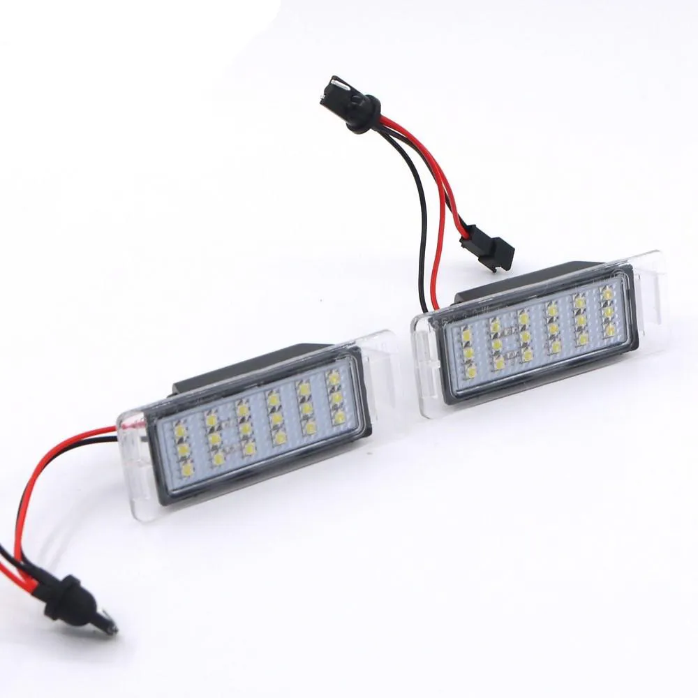 Eonstime 2-teiliges Auto-LED-Nummernschildbeleuchtung, 12 V, weißes SMD-LED-Lampen-Set für Chevrolet Cruze Camaro 2010–2014, Zubehör