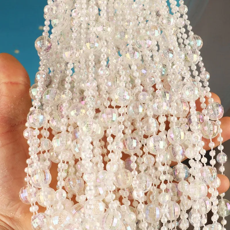 Yeni Varış Parlak Akrilik Boncuk Kristal Ağacı Dekorasyon Boncuk Zincir Dize Kristal Garland Düğün Xmas Malzemeleri Için Tellerinin