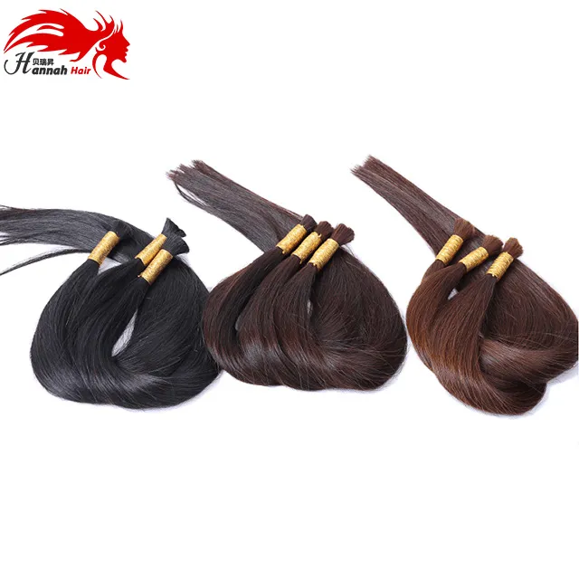 7A Best Quality Brazilian Hair 100% No Weft Bulk Human Unprocessed Braiding Hair BulkHair Brazilian Hair Bulk