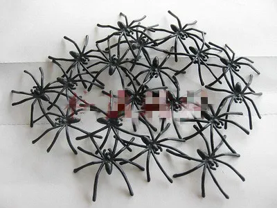 4,5 * 5 cm Halloween plastica Black Spider Joki Toys Decorationng realistico