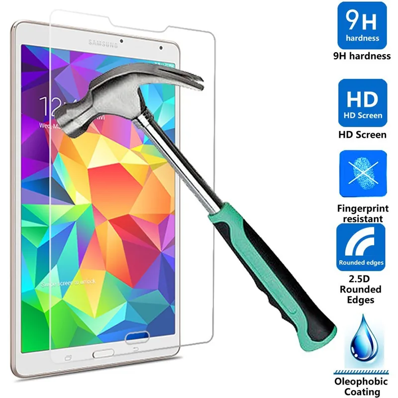 50PCS Explosion Proof 9H 0.3mm Screen Protector Tempered Glass for Samsung Galaxy Tab S 8.4 T700