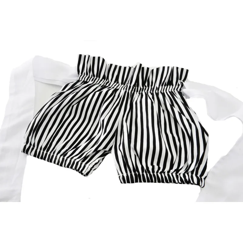 Noworodek Baby Girl Romper Pałąk Zestaw Letnich Letterów Bez Rękawów Lips Koszulka + Strip Krótki Niemowlę Baby Clothes Toddler Kombinezon Kids Stroje