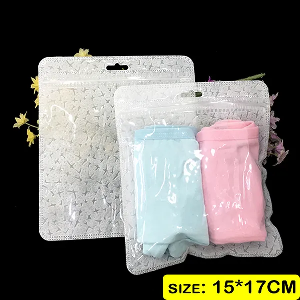 투명 플라스틱 부직포 포장 봉투 자기 인감 소매 패키지 의류 속옷 주얼리 PVC 팩 파우치 잠금 가방 도매