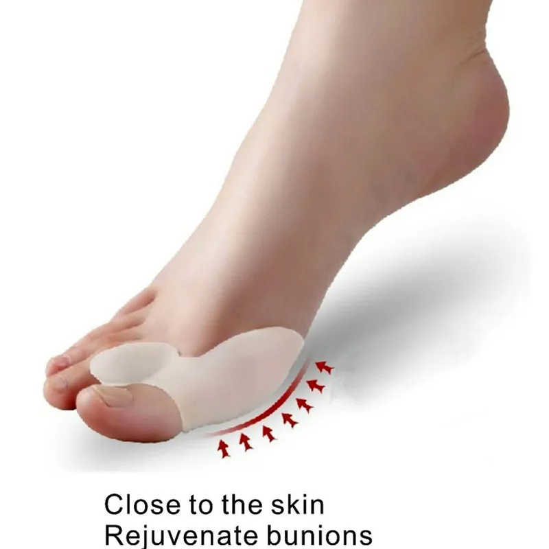 Weiche Bunion Protector Toe Straightener Toe trennende Zehengel-Separatoren lindern Fußschmerzen Fußpflege Fußpflege-Tool Daumen Valgus