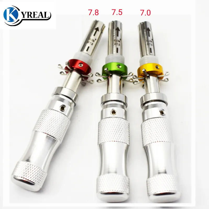 KLOM 3PCS/세트 7 핀 고급 관형 잠금 픽 7.0mm, 7.5mm, 7.8mm 길이의 오픈 잠금 픽 도구 제조업체 프리핑