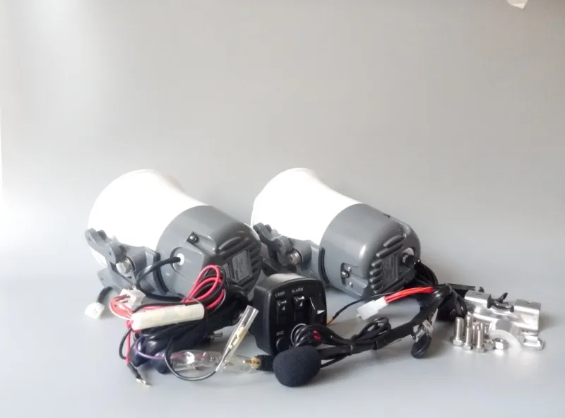 Controller interruttori combinati multifunzionali moto DC12V + 2 unità 40 W primario e secondario altoparlante + microfono 1 unità