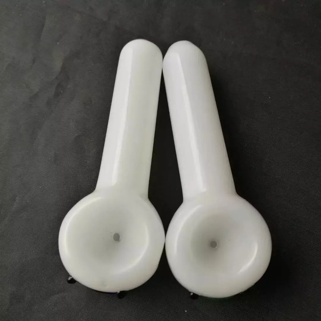 White jade color duck pipe bongs accessories Unique Oil Burner Glass Bongs Pipes Water Pipes Glass Pipe Oil Rigs Smoking with Dropper