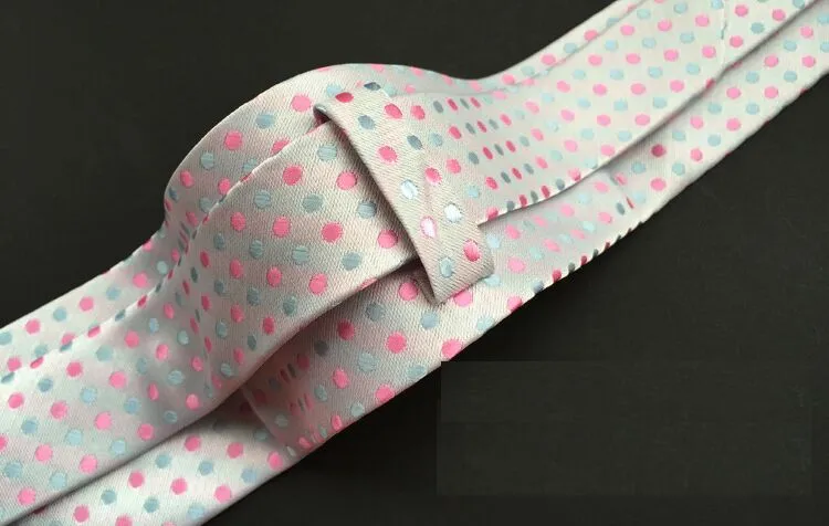 Polka dots nek stropdas 145 * 8 cm 25 kleur beroep pijl effen kleur stropdas heren streep stropdas voor vaderdag mannen das kerstcadeau