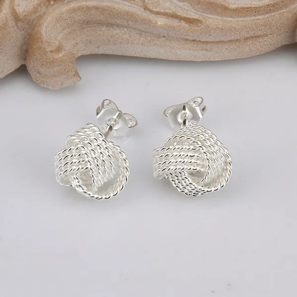 Venda quente tênis esterlina prata prata jóias brinco para as mulheres we013, moda 925 earings de prata