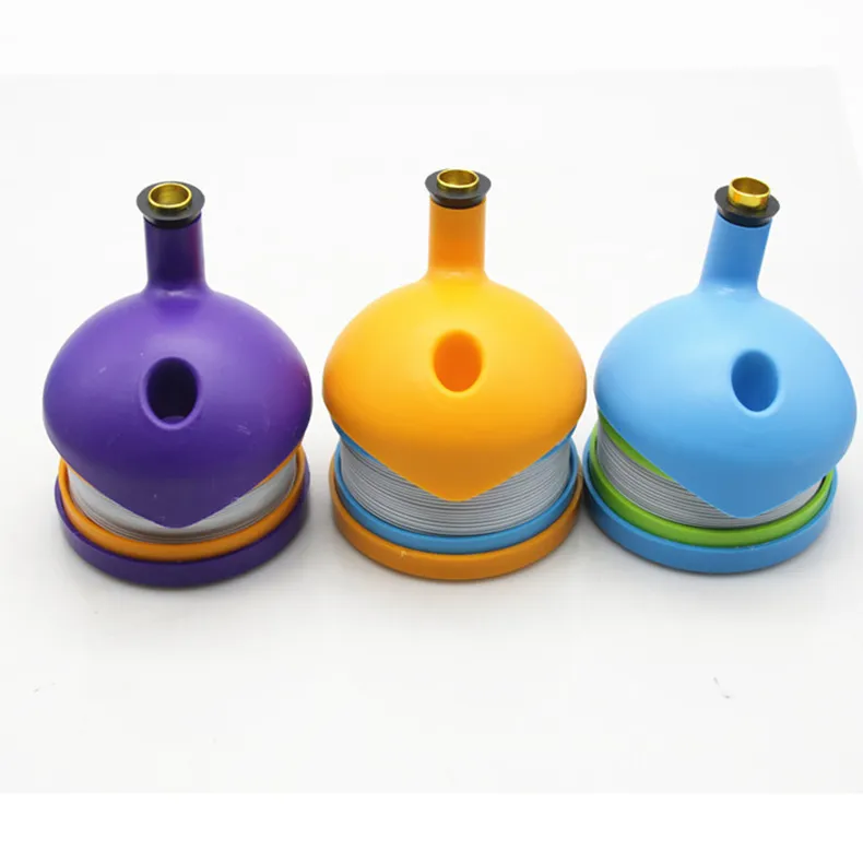 Bukket Flexible Plastic Smoking Pipes Strench Caterpillar Shiha