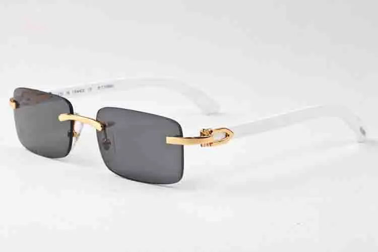 Novo branco búfalo chifre de sunglasses homens gafas coating sol óculos mulheres esportes vintage bambu madeira óculos óculos uv400 oculos de sol