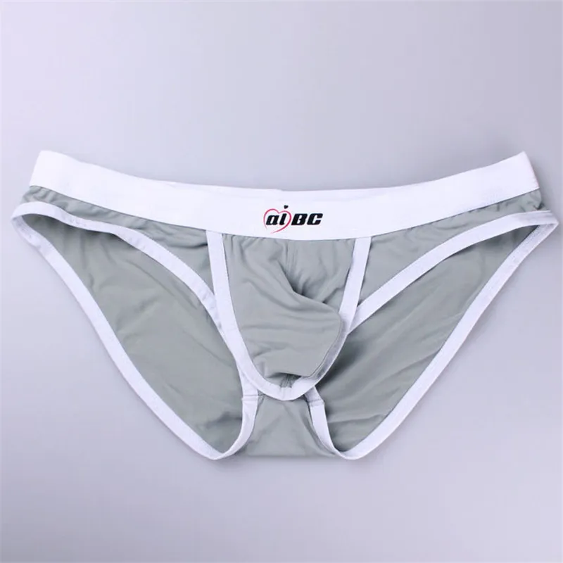 Underpants Briefs for Men Silk Slip Nylon Sexy Novelty U Convex Open Design New Style Hollow Out Breathable Mens Brief Panties Underwear