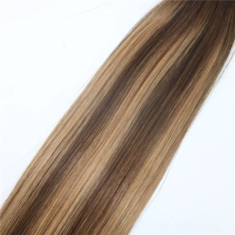 Nastro di trama della pelle nelle estensioni dei capelli umani Nastro in PU Capelli 40 pezzi set 14 - 24 pollici Balayage Ombre Colore dei capelli Evidenzia acconciatura