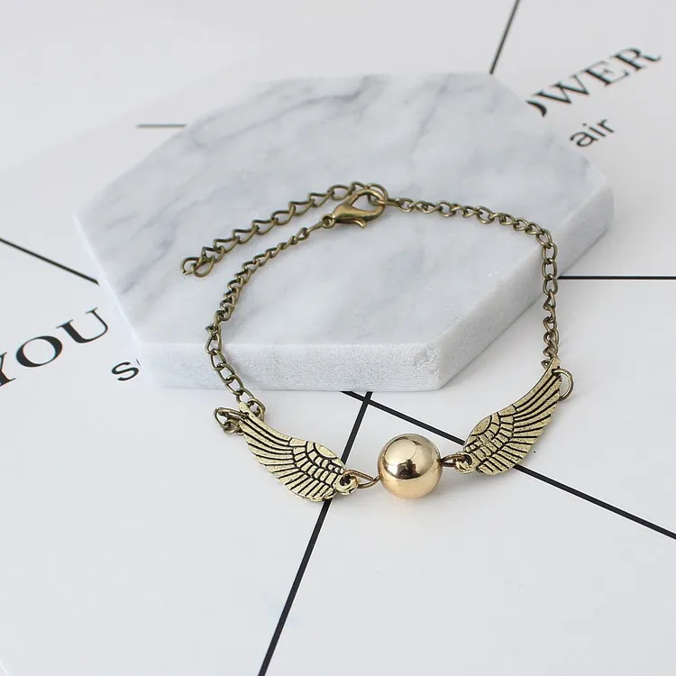 Wing Link Armband Bronze Tone en Silver Tone The Golden Snitch Armbanden Sieraden Wings