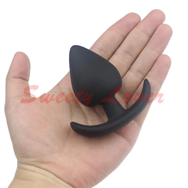 4 سنتيمتر / 5 سنتيمتر / 6 سنتيمتر الكبير الأسود سيليكون شرجي التوصيل كبير buttplug بعقب المكونات مجموعة الشرج الجنس لعب للرجال / غاي / النساء المثيرة لعب الجنس المنتجات 17901