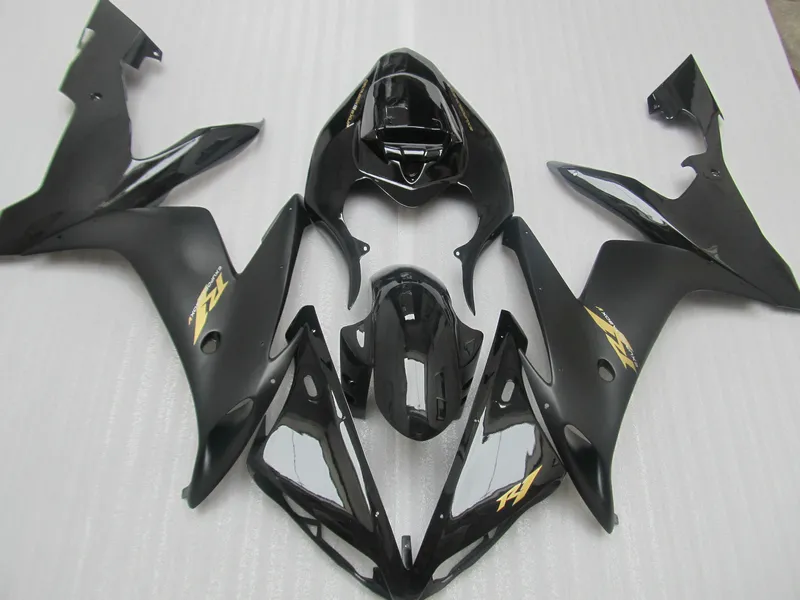 طقم صب حقن البلاستيك لياماها YZFR1 2004 2005 2006 fairings السوداء مجموعة YZF R1 04 05 06 OT05